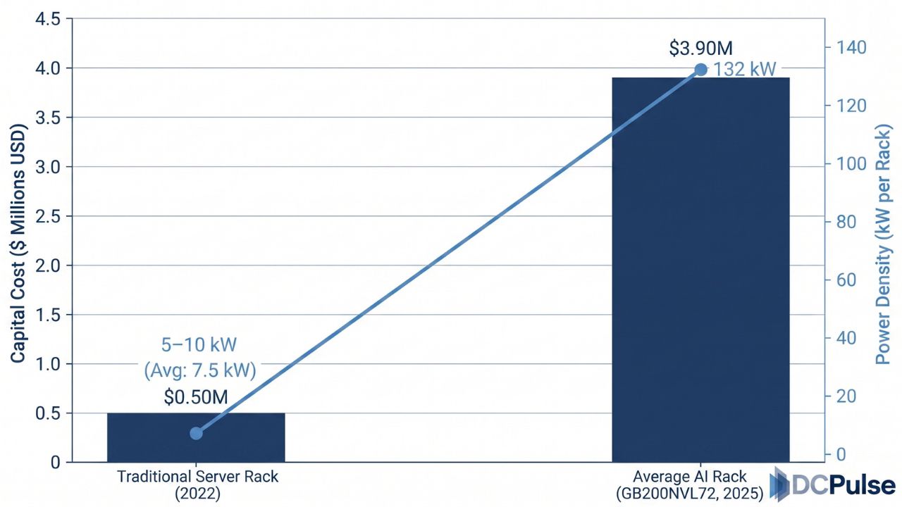 Data Center Infrastructure Inflection: Cost vs. Power Density