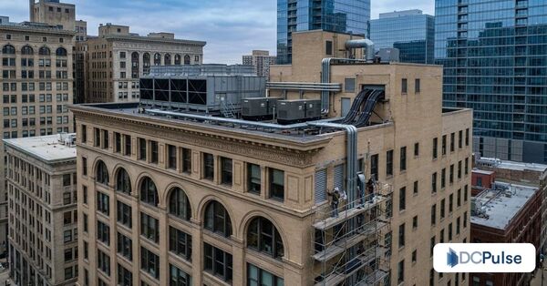 Existing building provides an adaptive reuse opportunity