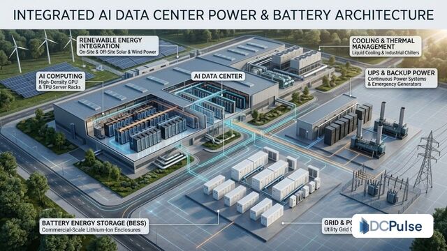 High-Density Computing Connects Batteries With Cooling
