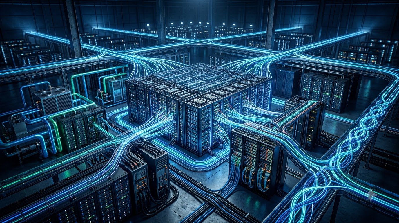 Data centers may evolve into interconnected AI infrastructure zones.